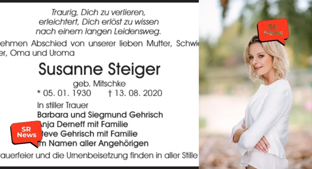 Susanne Steiger Todesursache