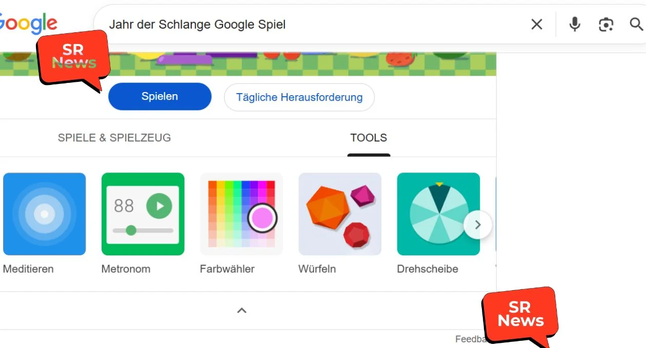 Jahr der Schlange Google Spiel